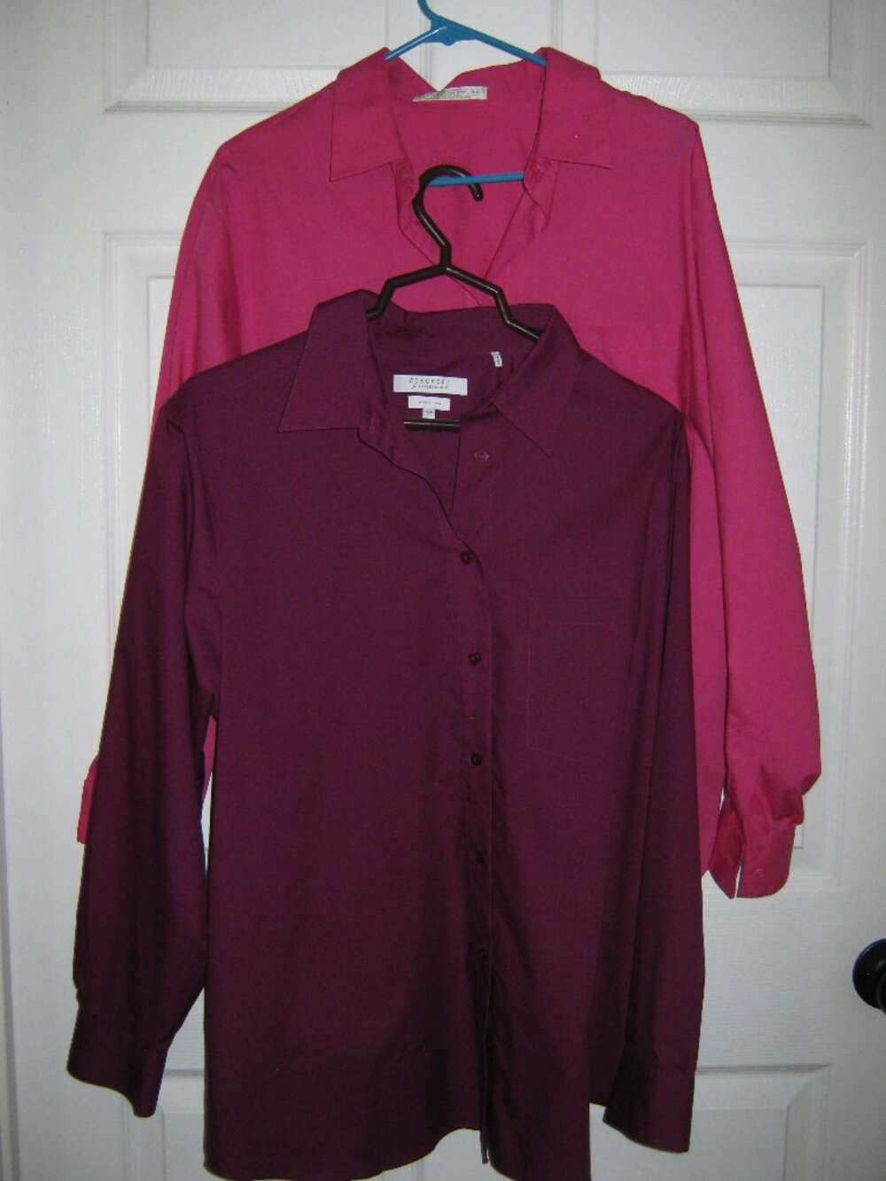 2 Foxcroft Classic Boyfriend Style Blouse Size 16W - NWOT